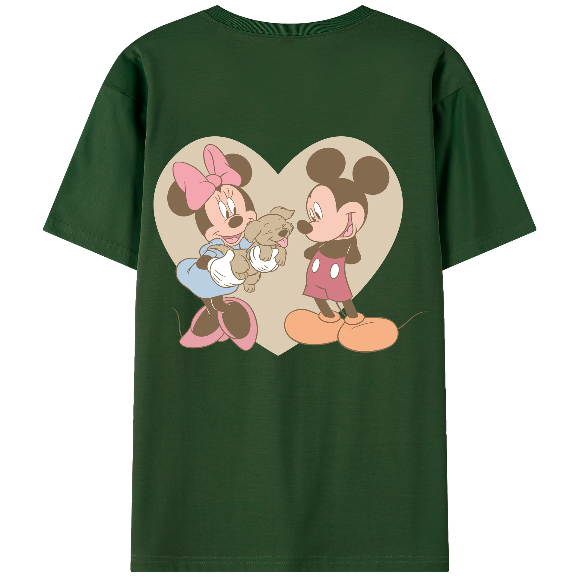 （画像用） ミッキーマウス Mickey Mouse 綿100％半袖Tシャツ（背面プリント）